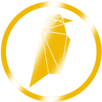 logotipo de criptimoneda raven